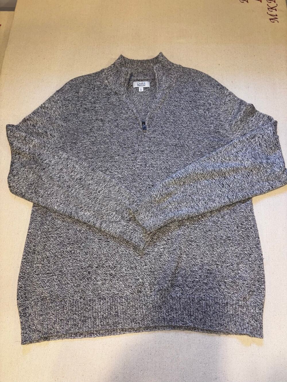 Croft & Barrow gray half zip sweater